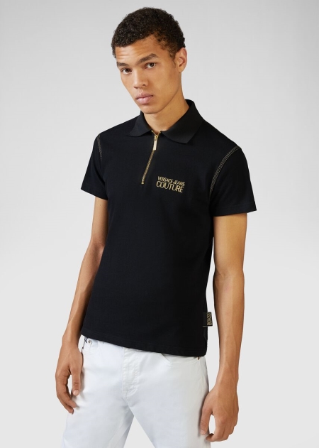 Versace Logo Piké Herr - 396841AHU